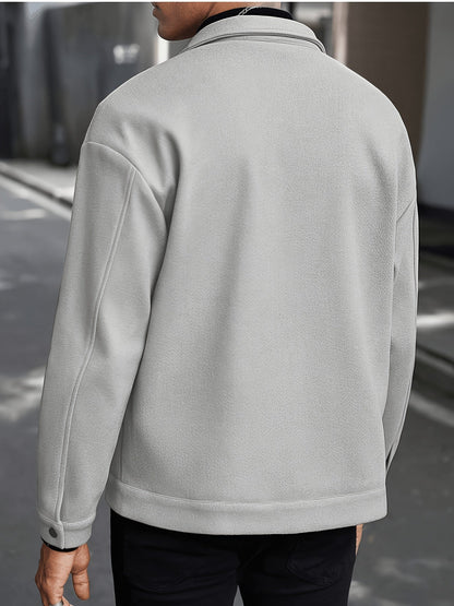 Everyday Winter Jacket for Men | Button Front Autumn Layering