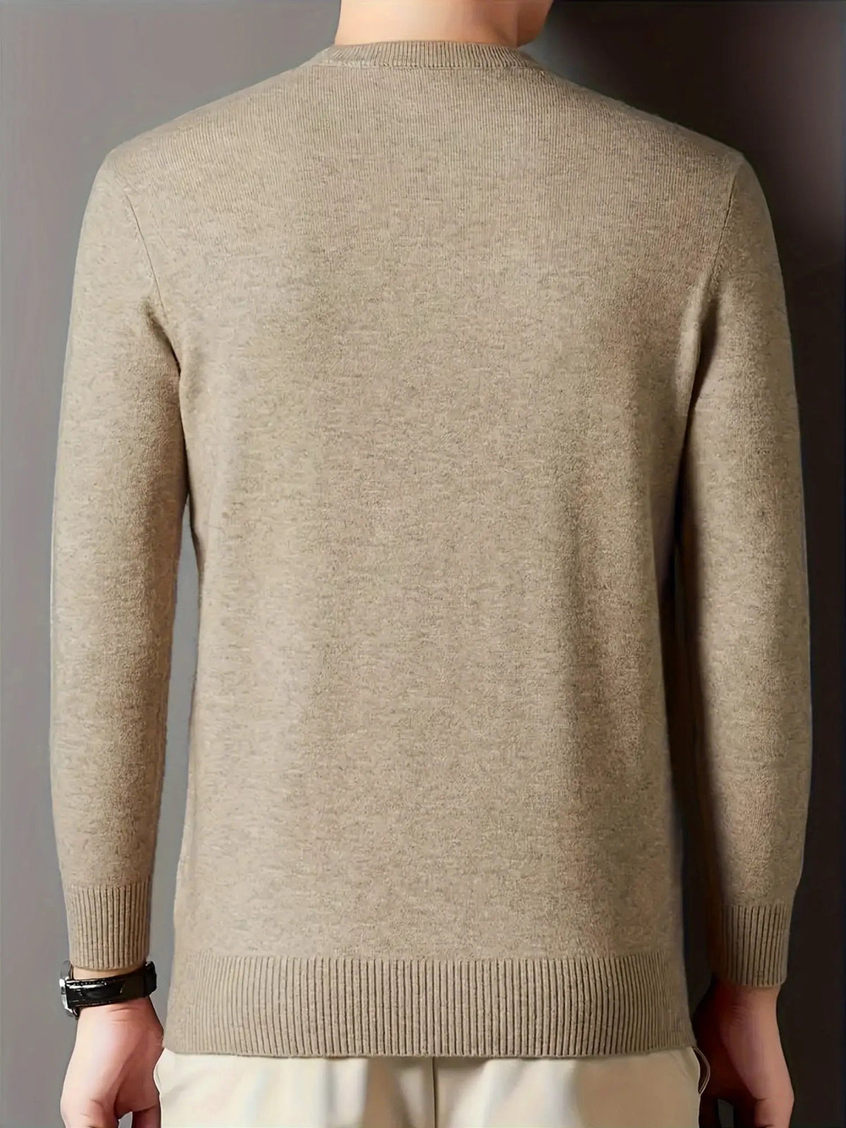 Warm Sweater for Men | Ribbed Cold Weather Ready