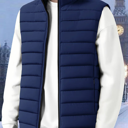 Lightweight Quilted Jacket for Men | Side Zip Cosy Winter Style