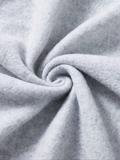 Oversized Sweatshirt for Men | Fleece Lined Half Zip Cosy Winter Style