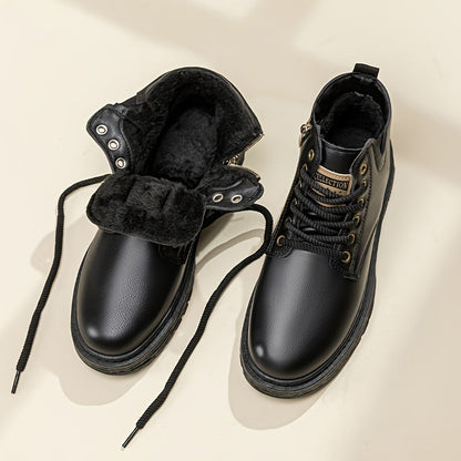 Fleece Lined Lace Up Boots for Women | Winter Ready Comfort