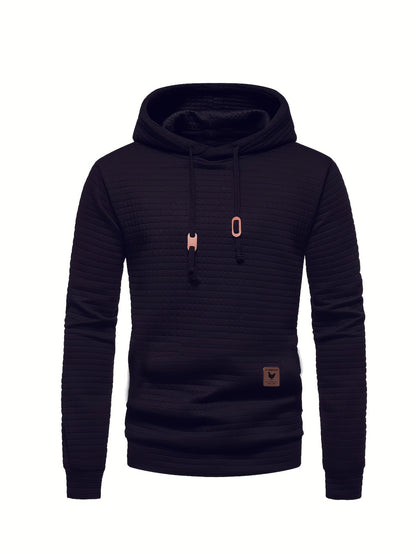 Hooded Hoodie for Men | Drawstring Warm Winter Layer
