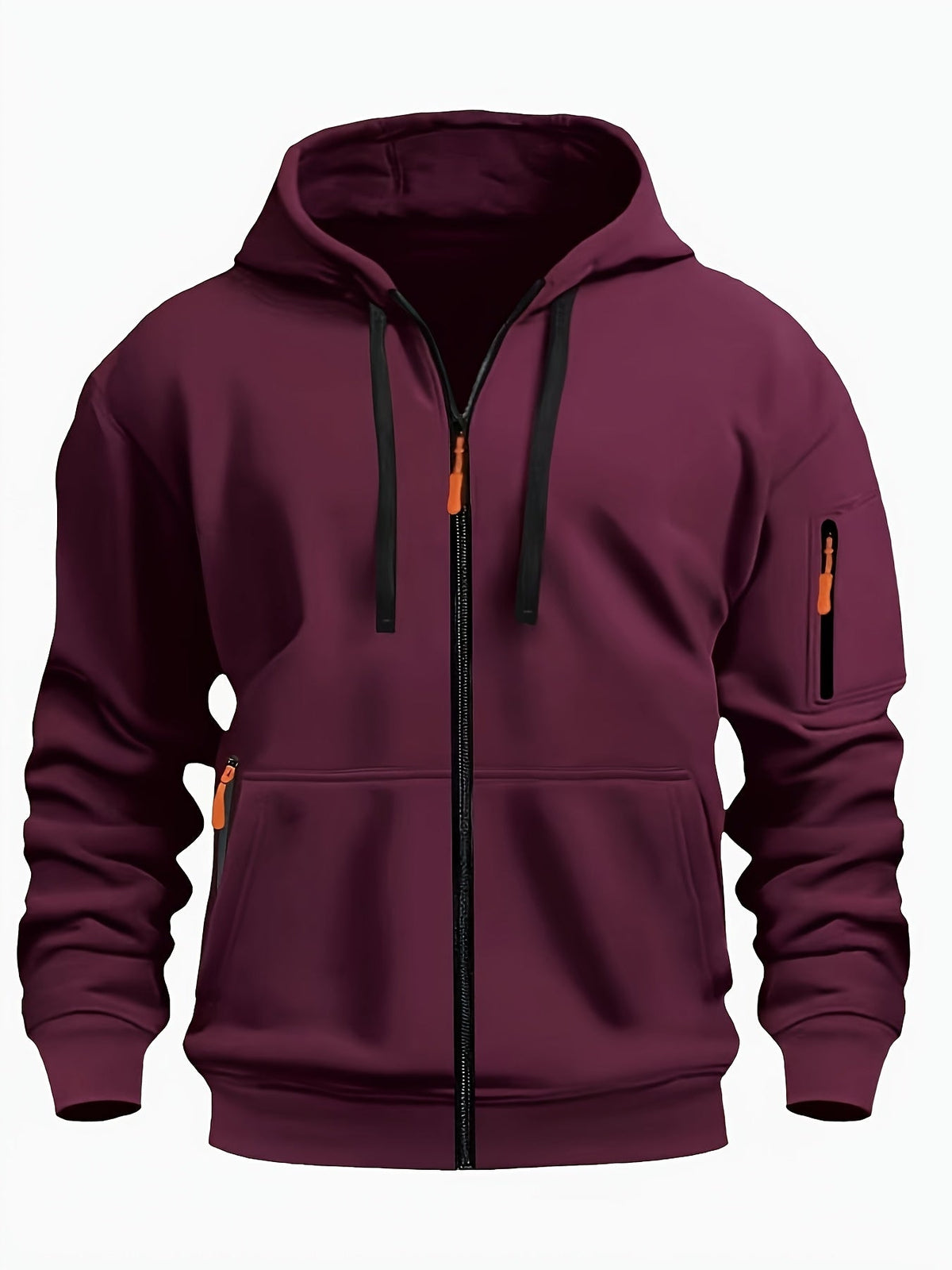 Hooded Hoodie for Women | Drawstring Full Zip Autumn Layering