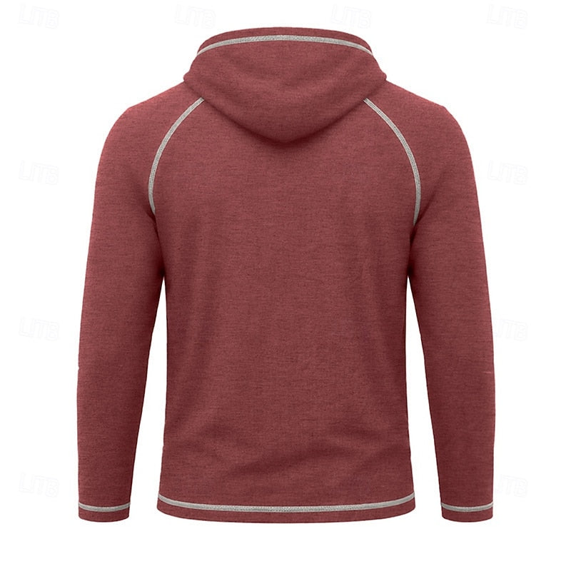 Hooded Hoodie for Men | Drawstring Cold Weather Ready