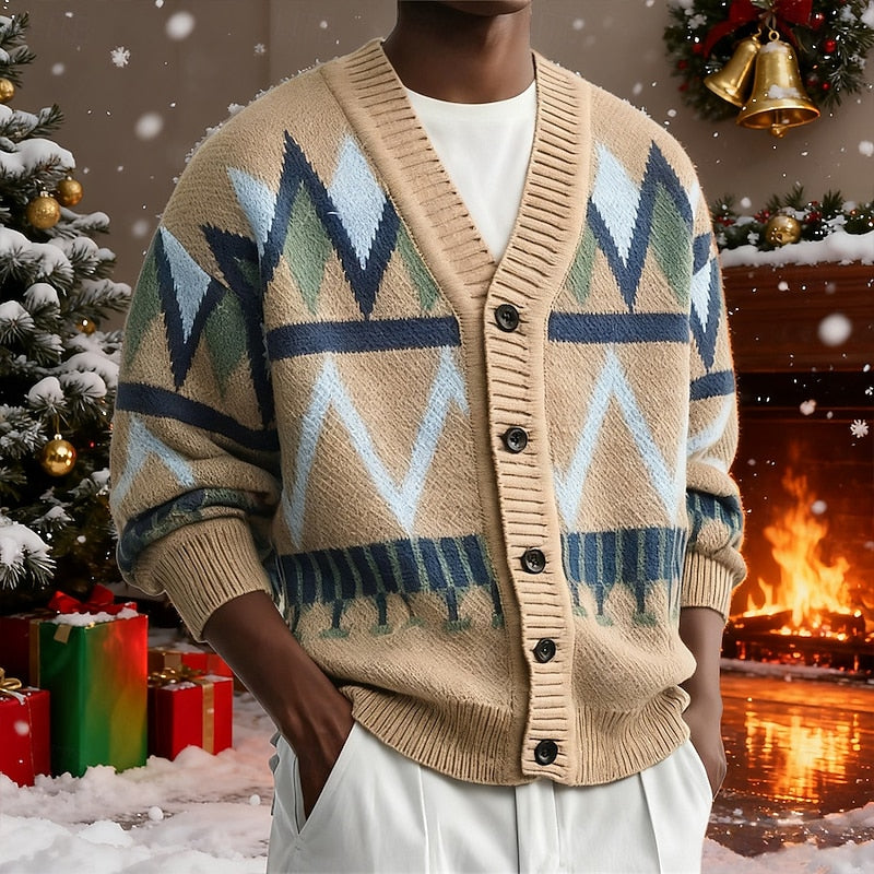Button Front Cardigan for Men | V Neck Fall & Winter 2026