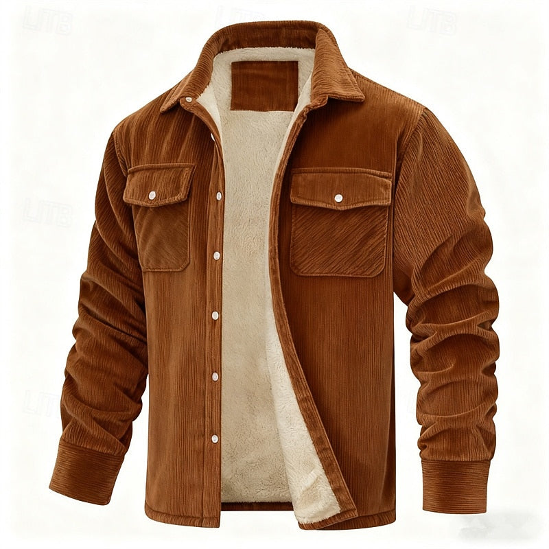 Fleece Lined Winter Jacket for Women | Ribbed Insulated Cold Weather Ready