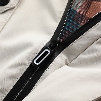 Hooded Winter Jacket for Men | Side Zip Drawstring Cold Weather Ready