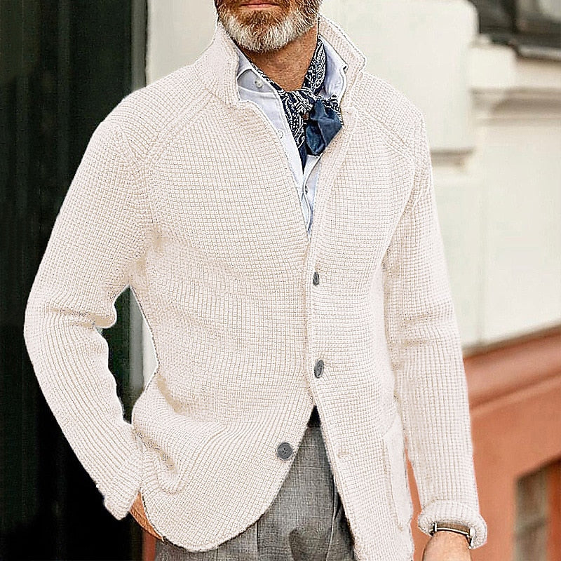 Button Front Cardigan for Men | Funnel Neck Fall & Winter 2026