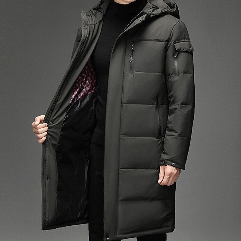 Hooded Puffer Jacket for Men | Insulated Cold Weather Ready