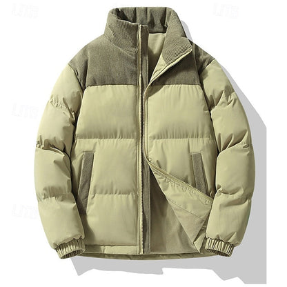Insulated Puffer Jacket for Men | Funnel Neck Full Zip Fall & Winter 2026