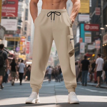 Oversized Joggers for Men | Drawstring Ribbed Autumn Layering