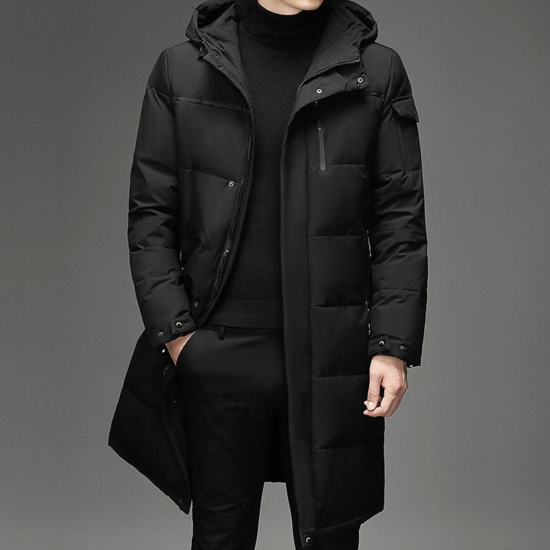 Hooded Puffer Jacket for Men | Insulated Cold Weather Ready
