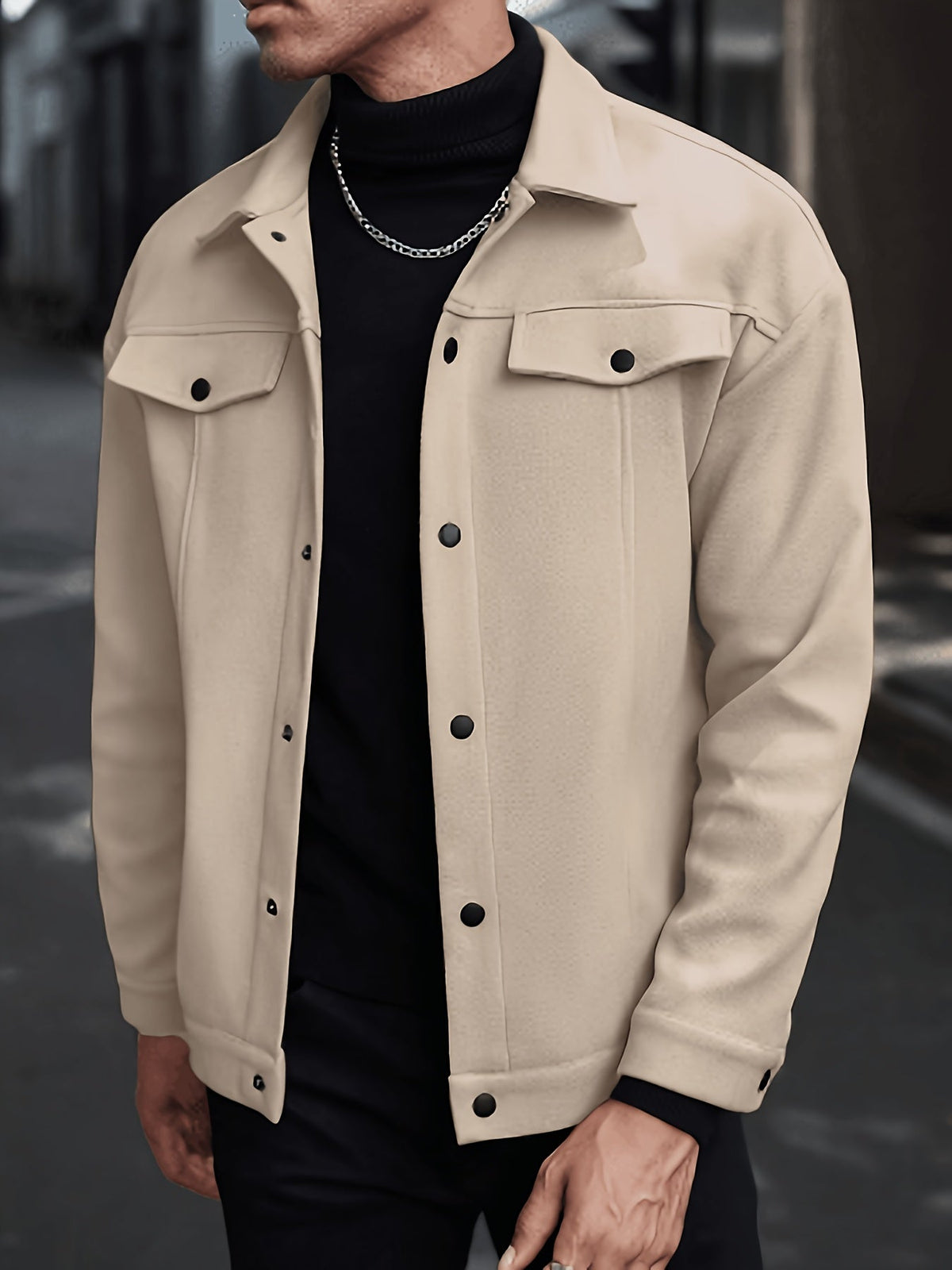 Everyday Winter Jacket for Men | Button Front Autumn Layering