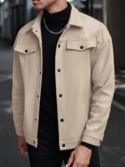 Everyday Winter Jacket for Men | Button Front Autumn Layering