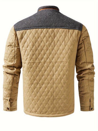 Quilted Puffer Jacket for Women | Funnel Neck Insulated Warm Winter Layer