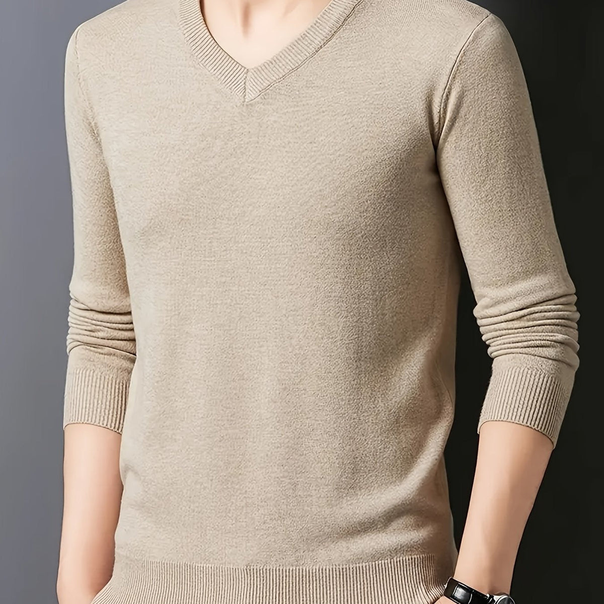 Insulated Sweater for Men | V Neck Lightweight Warm Winter Layer