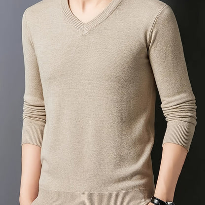 Insulated Sweater for Men | V Neck Lightweight Warm Winter Layer