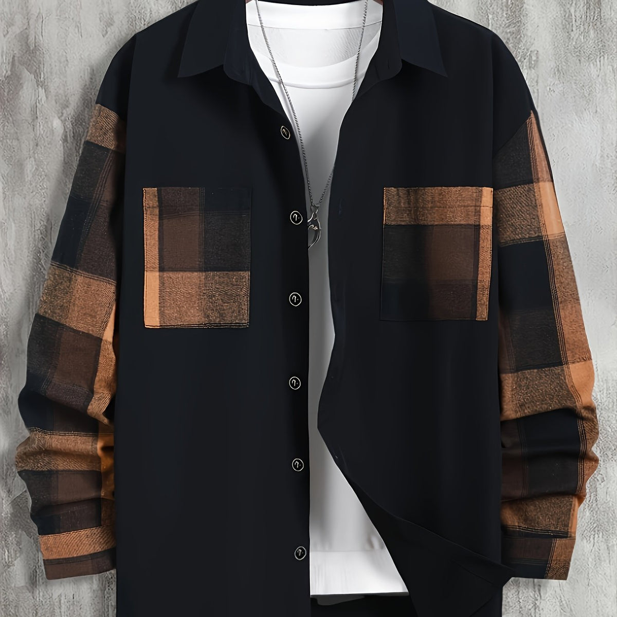 Plaid Shirt for Men | Button Front Cold Weather Ready