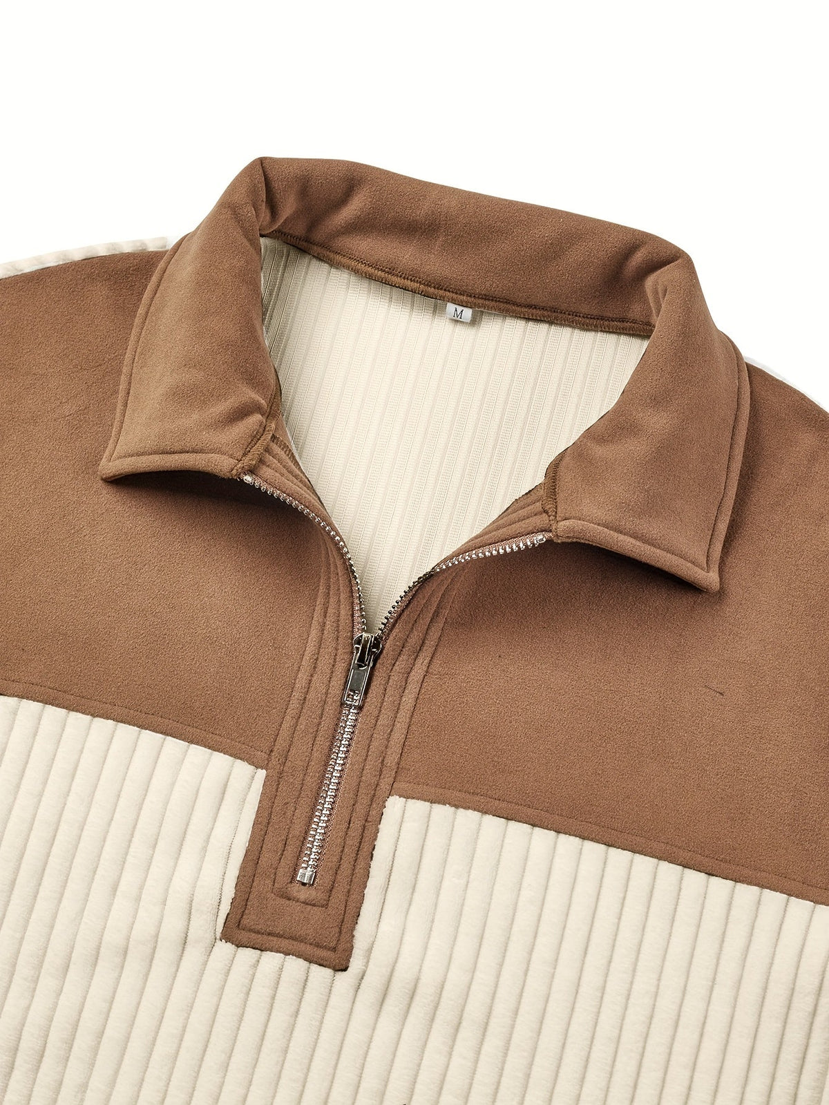 Half Zip Sweater for Women | Ribbed Funnel Neck Cosy Winter Style