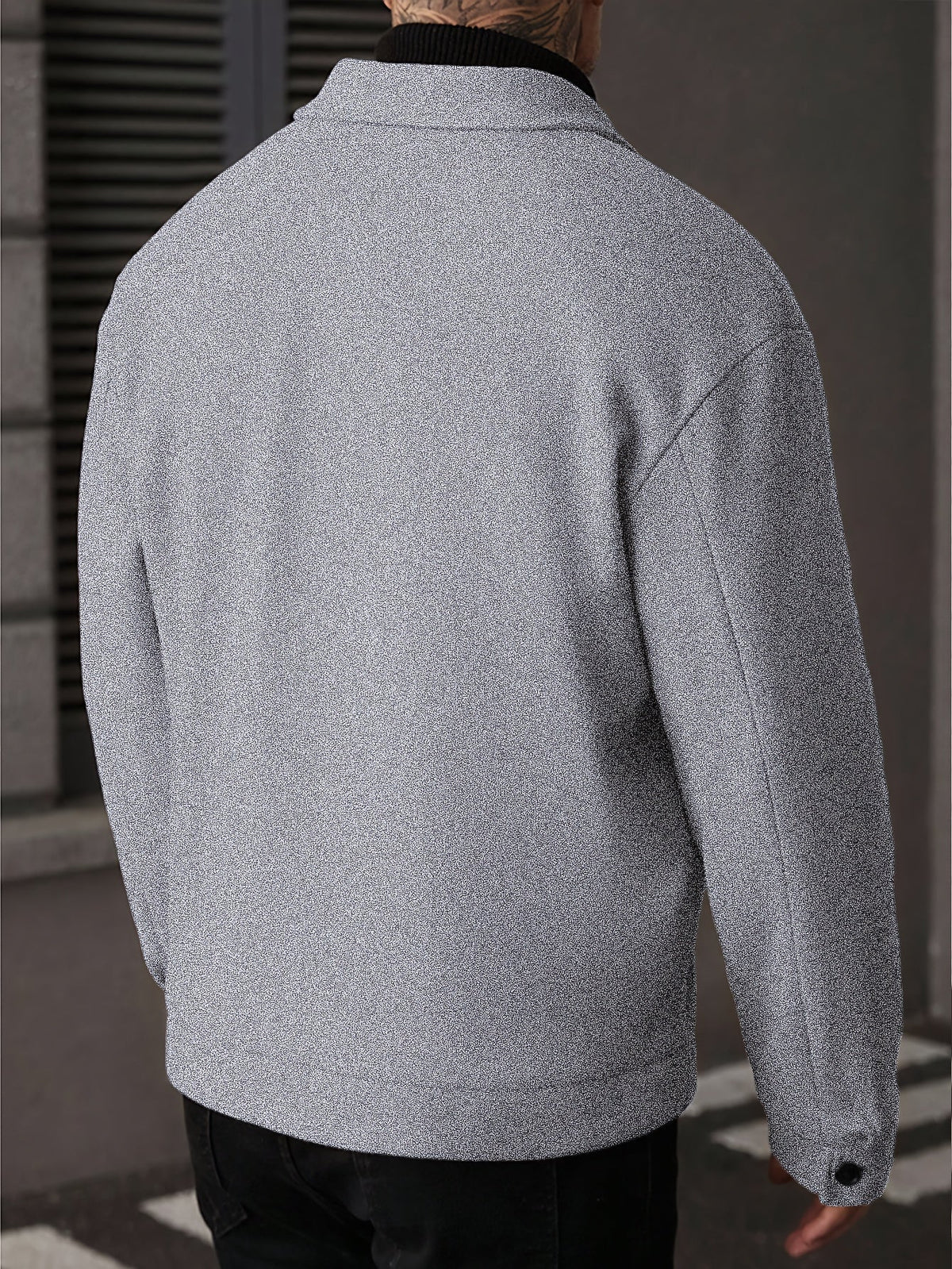 Oversized Winter Jacket for Men | Button Front Cold Weather Ready