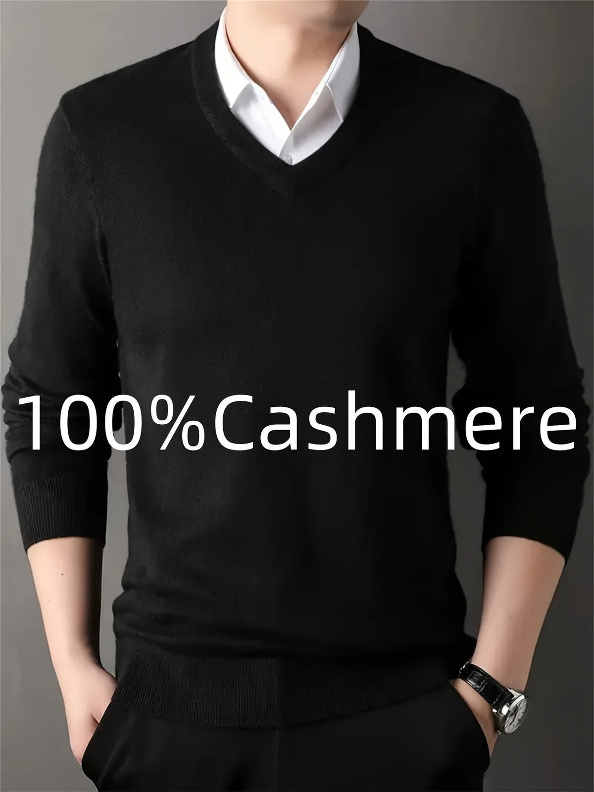 Insulated Sweater for Men | V Neck Lightweight Warm Winter Layer