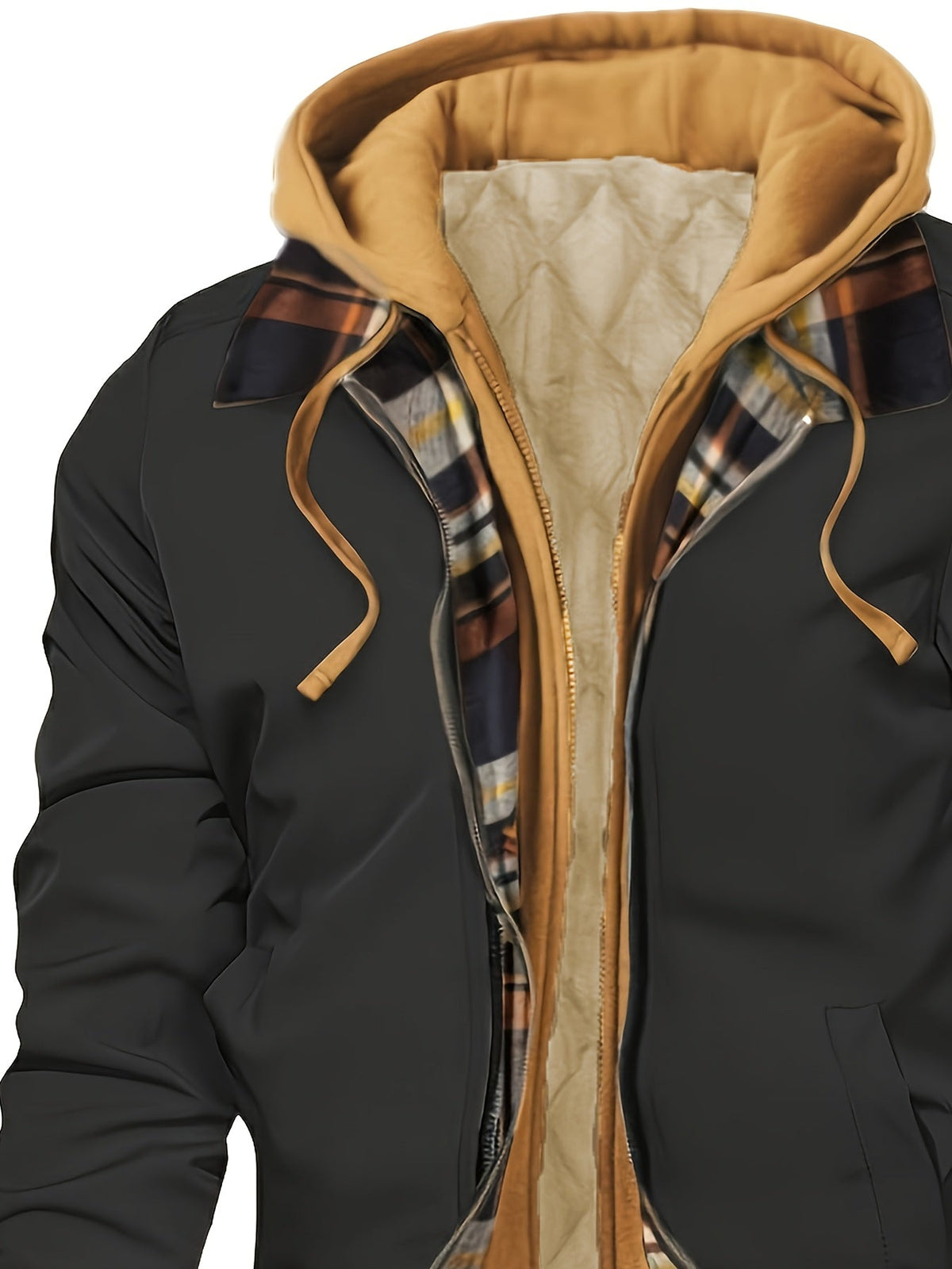 Hooded Winter Jacket for Women | Side Zip Ribbed Autumn Layering