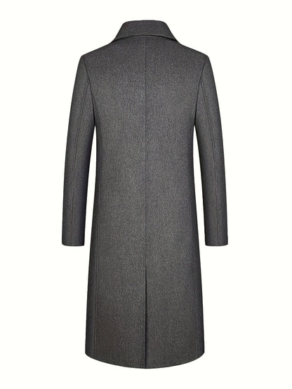 Cosy Winter Coat for Men | Button Front Cold Weather Ready