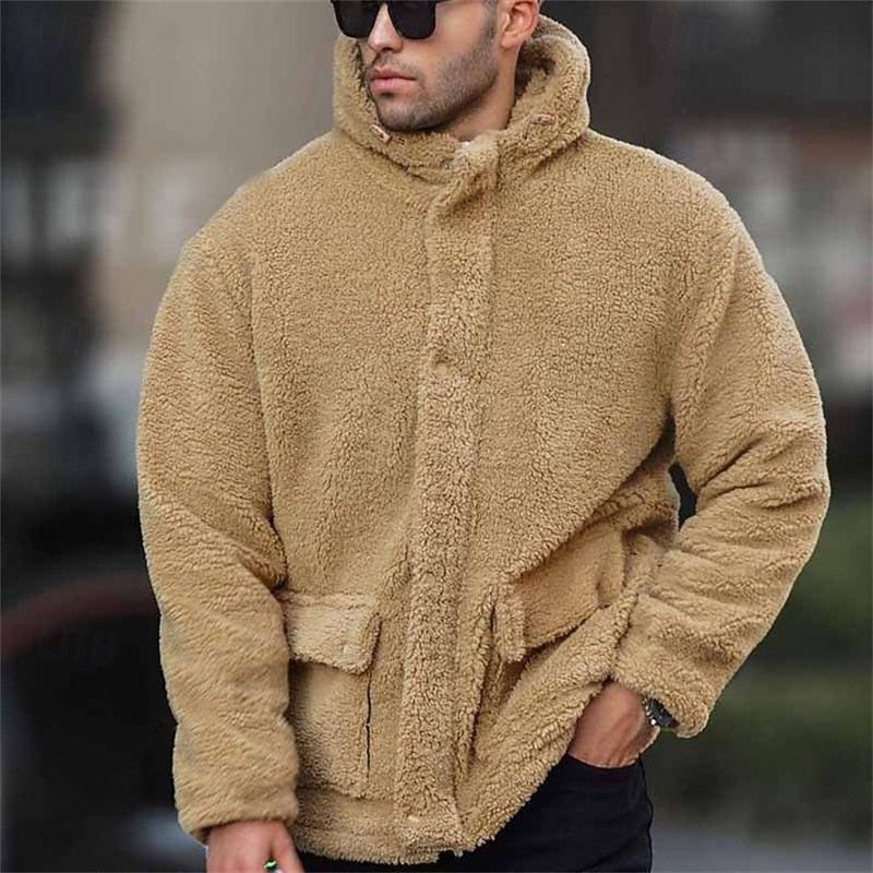 Hooded Winter Jacket for Men | Oversized Autumn Layering