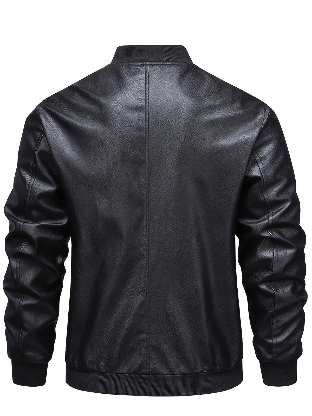 Warm Bomber Jacket for Men | Side Zip Ribbed Autumn Layering