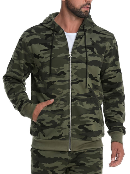 Hooded Hoodie for Men | Side Zip Drawstring Autumn Layering