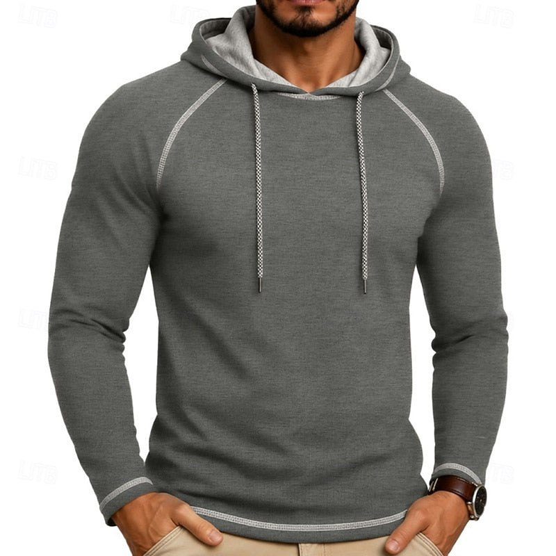 Hooded Hoodie for Men | Drawstring Cold Weather Ready