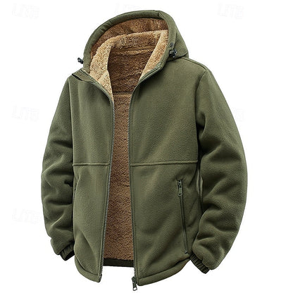 Fleece Lined Winter Jacket for Women | Hooded Full Zip Autumn Layering
