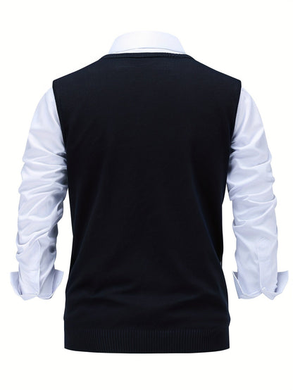 Lightweight Puffer Vest for Men | V Neck Warm Winter Layer