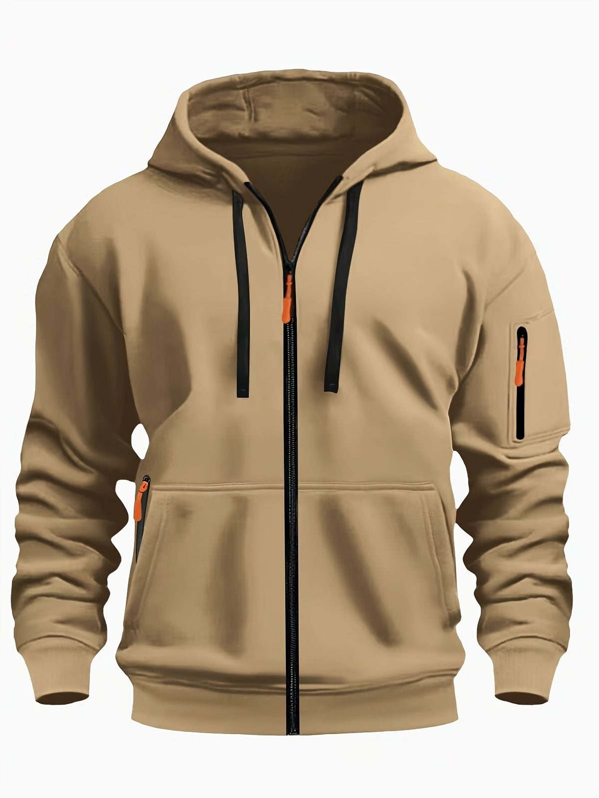 Hooded Hoodie for Women | Drawstring Full Zip Autumn Layering