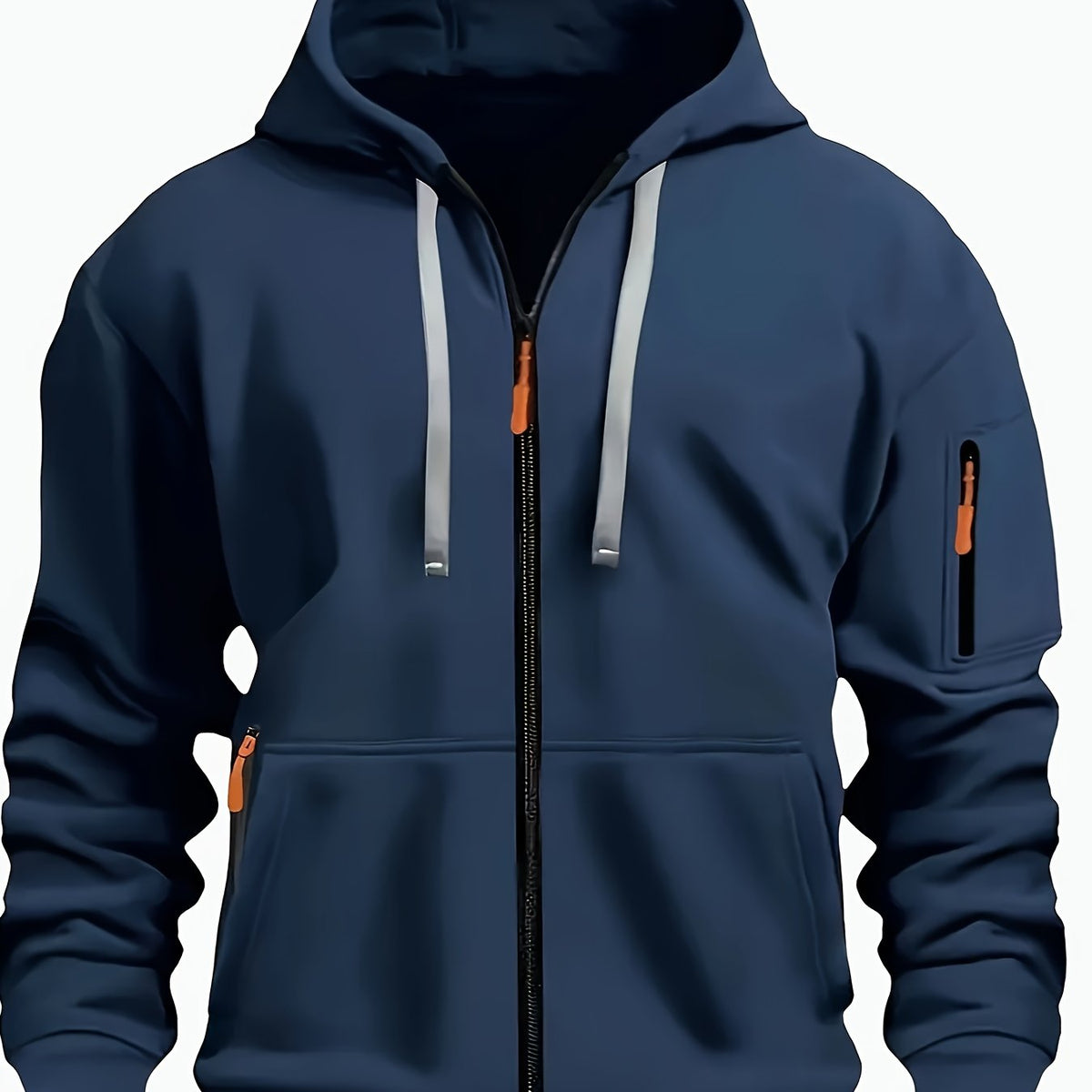 Hooded Hoodie for Women | Drawstring Full Zip Autumn Layering