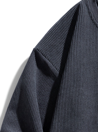 Oversized Sweatshirt for Men | Pull On Ribbed Fall & Winter 2026