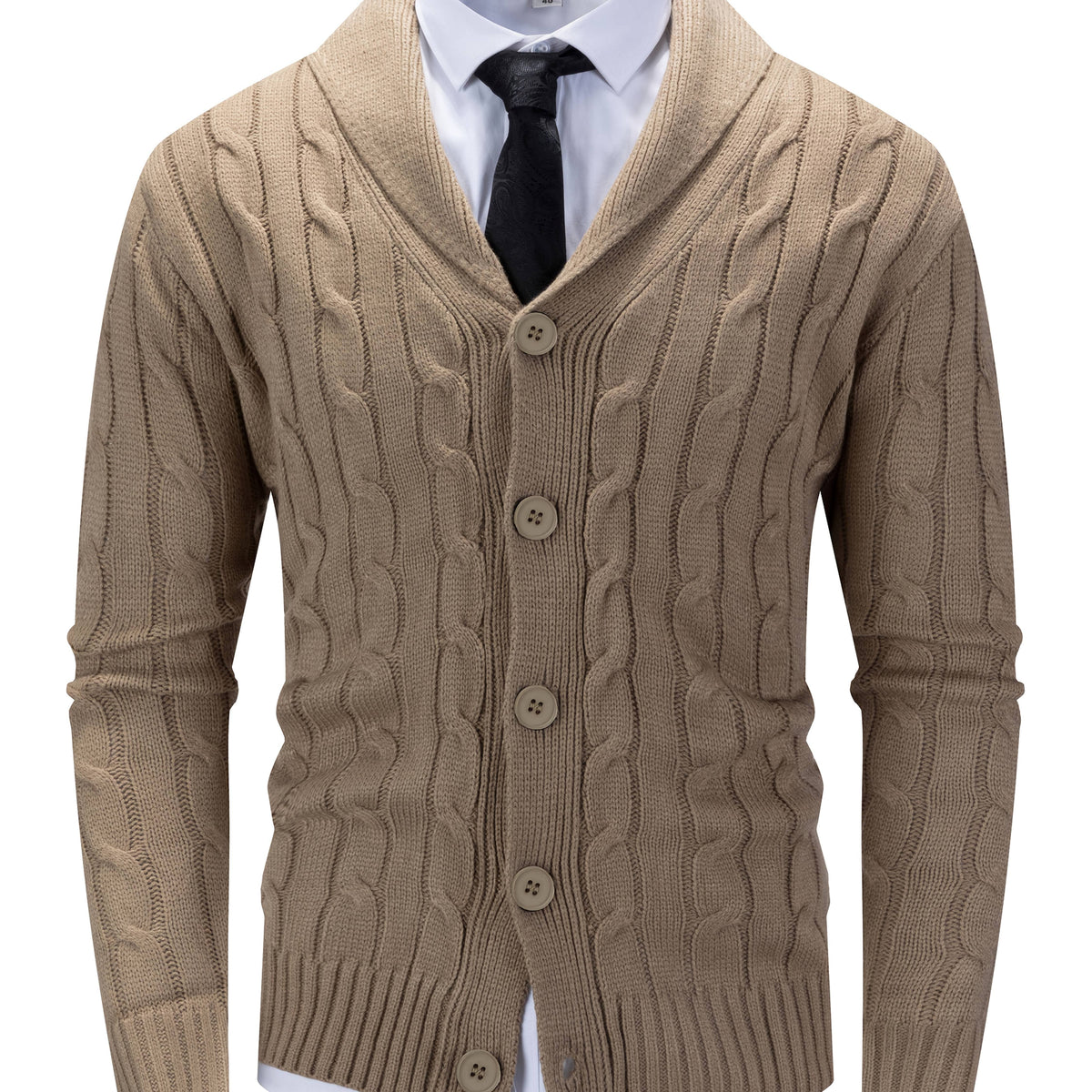 Cable Knit Cardigan for Men | Cold Weather Ready