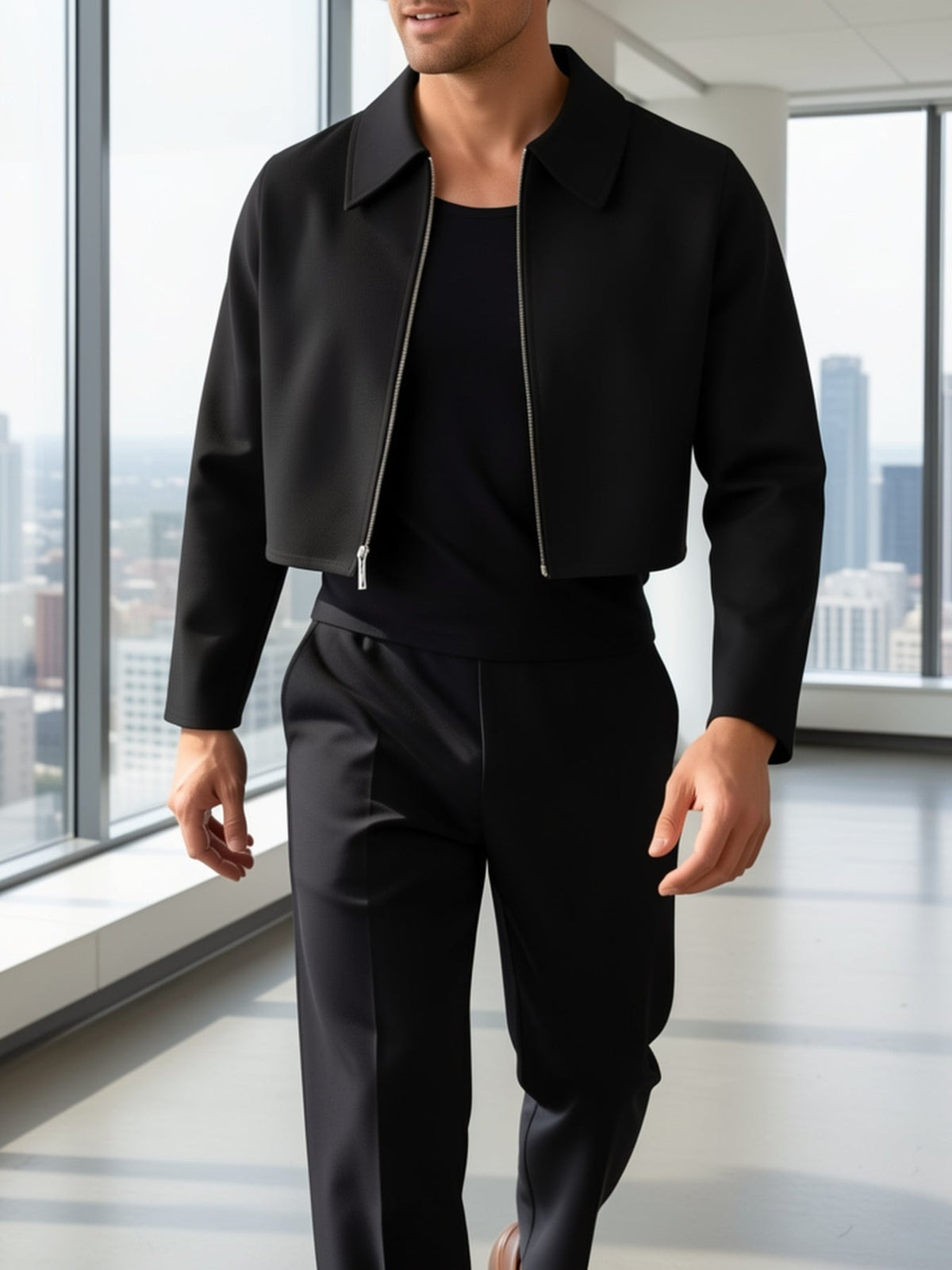 Classic Winter Jacket for Men | Cropped Autumn Layering