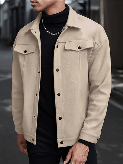 Everyday Winter Jacket for Men | Button Front Autumn Layering
