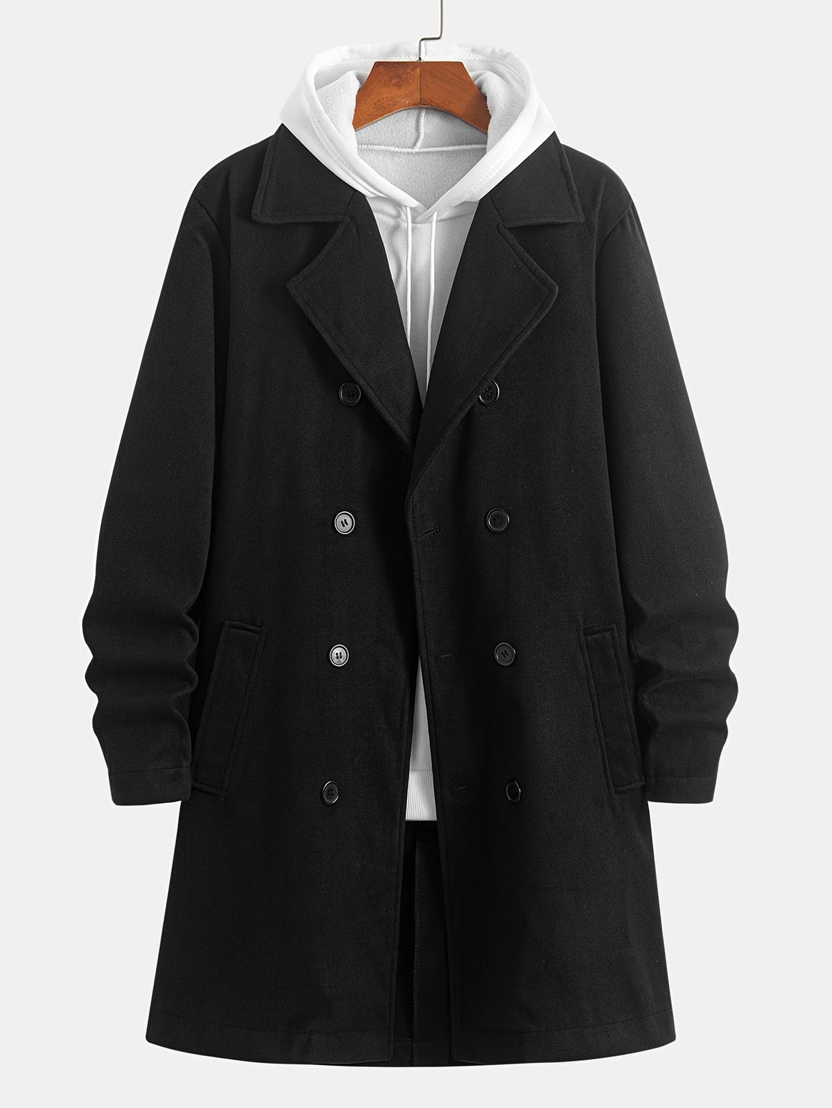 Double Breasted Winter Coat for Women | Lapel Collar Cold Weather Ready
