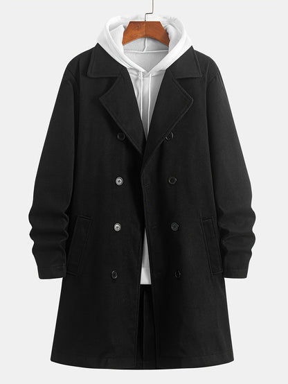 Double Breasted Winter Coat for Women | Lapel Collar Cold Weather Ready