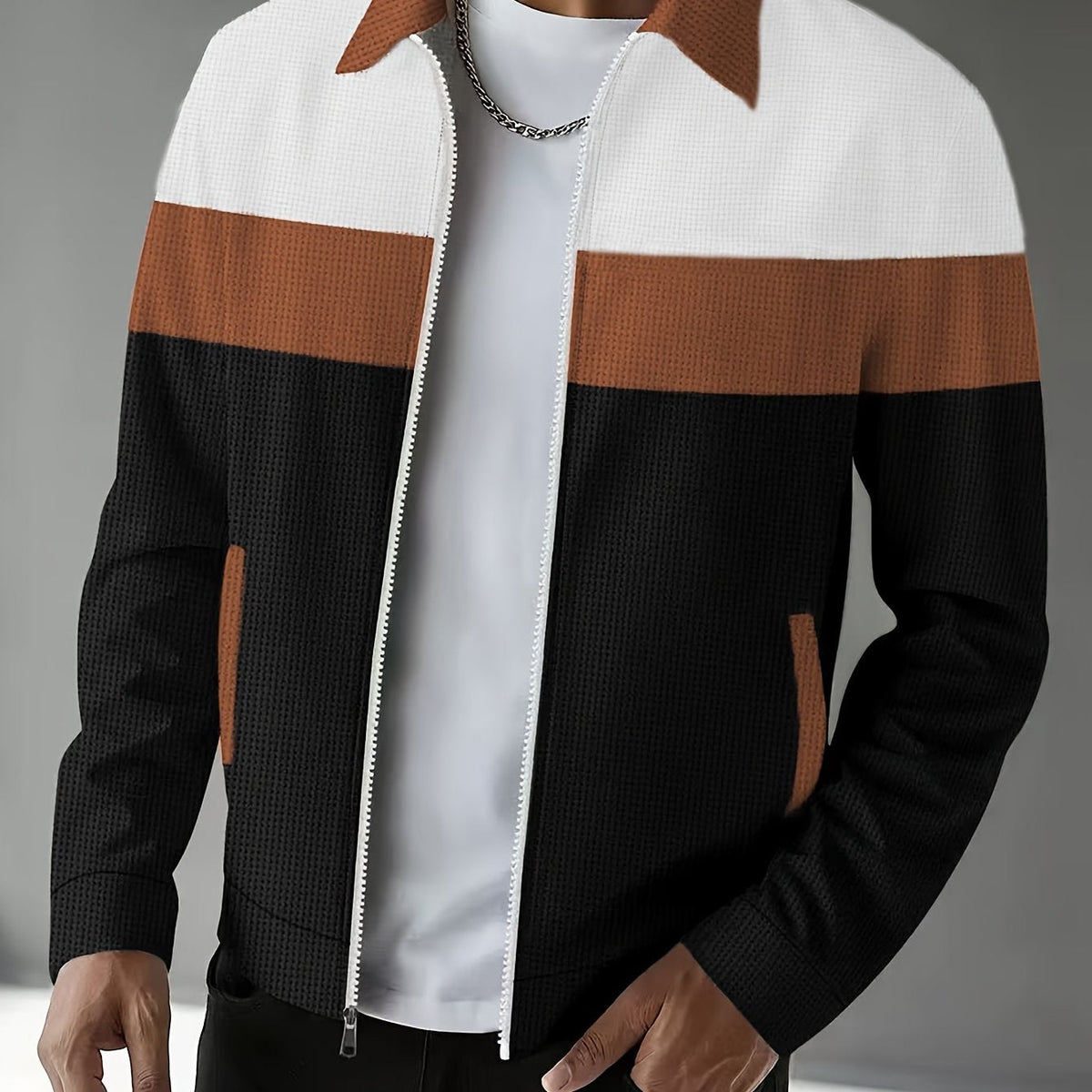 Classic Winter Jacket for Men | Full Zip Cold Weather Ready