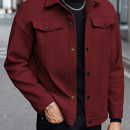 Everyday Winter Jacket for Men | Button Front Autumn Layering