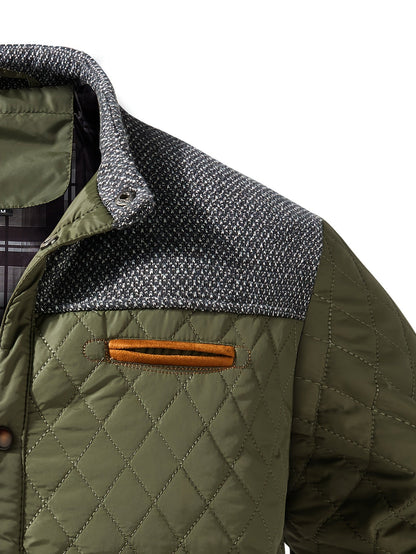 Quilted Puffer Jacket for Women | Funnel Neck Insulated Warm Winter Layer