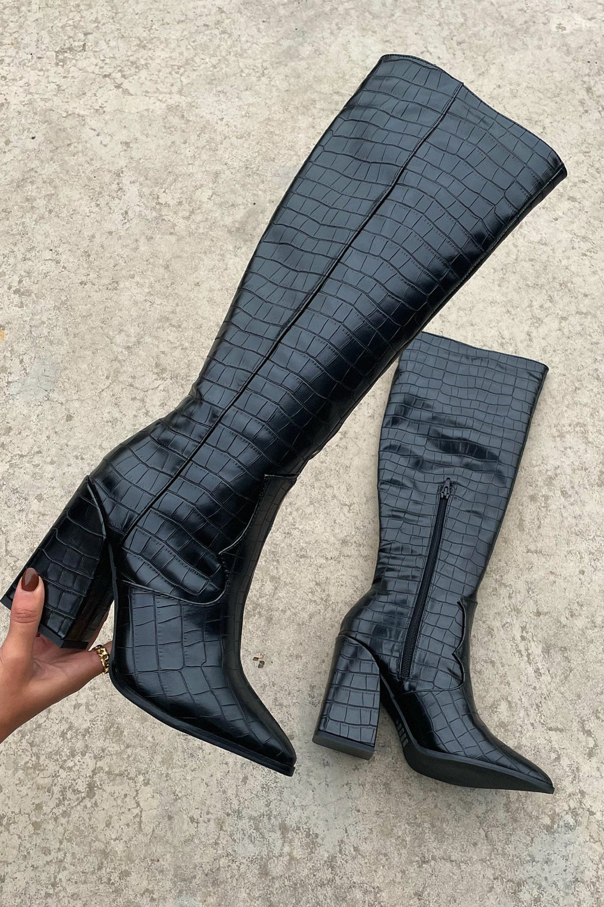 Block Heel Knee High Boots for Women | Animal Print Fall & Winter 2026