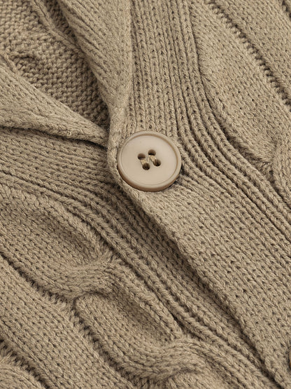 Cable Knit Cardigan for Men | Cold Weather Ready
