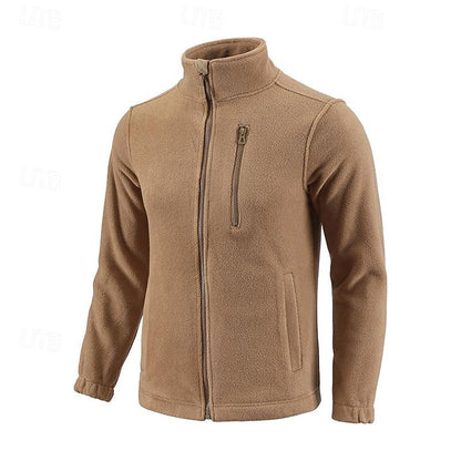 Cosy Winter Jacket for Men | Funnel Neck Full Zip Autumn Layering