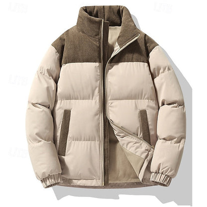 Insulated Puffer Jacket for Men | Funnel Neck Full Zip Fall & Winter 2026
