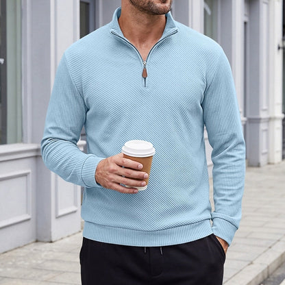 Half Zip Sweater for Men | Ribbed Fall & Winter 2026