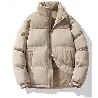 Insulated Puffer Jacket for Men | Funnel Neck Full Zip Fall & Winter 2026